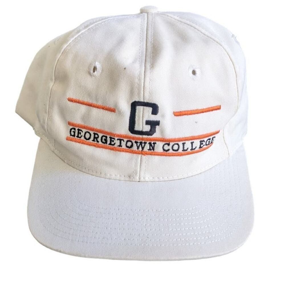 Georgetown College Tigers Split Bar‎ Snapback Hat Baseball Cap Vintage 90s